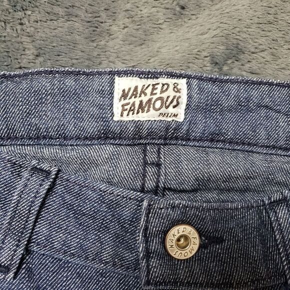 Naked and Famous - Raw Denim - Silk - The Skinny Silk Blend Denim - Size 28 - Picture 6 of 16